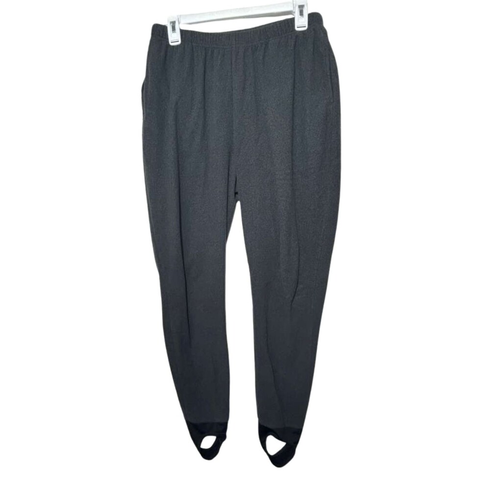 L.L.Bean Fleece SweatPants Women's Large Gray Drawstring